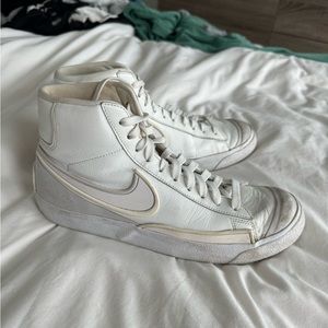 Womens White Nike Blazers 10.5